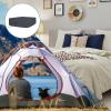 imageBedecor Air Bed Sheets for Mattress Cover Removable Bed and Elastic Band Super Soft and Breathable ampamp Deep up to 21quot Beige KingBlack