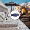 imageBedecor Air Bed Sheets for Mattress Cover Removable Bed and Elastic Band Super Soft and Breathable ampamp Deep up to 21quot Beige KingBlue