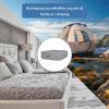 imageBedecor Air Bed Sheets for Mattress Cover Removable Bed and Elastic Band Super Soft and Breathable ampamp Deep up to 21quot Beige KingDark Gray