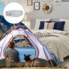 imageBedecor Air Bed Sheets for Mattress Cover Removable Bed and Elastic Band Super Soft and Breathable ampamp Deep up to 21quot Beige KingLight Gray
