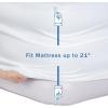 imageBedecor Air Bed Sheets for Mattress Cover Removable Bed and Elastic Band Super Soft and Breathable ampamp Deep up to 21quot Beige KingWhite