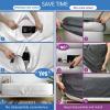 imageBedecor Air Mattress Fitted Sheets for Classic Air Bed Camper Blow up Mattress Guest Home Camping TravelInflate Without Disassembly Convenient ampamp Firm Deep up to 13quotCalifornia KingWhite