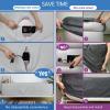 imageBedecor Air Mattress Fitted Sheets for Classic Air Bed Camper Blow up Mattress Guest Home Camping TravelInflate Without Disassembly Convenient ampamp Firm Deep up to 13quotCalifornia KingLight Grey