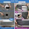 imageBedecor Air Mattress Fitted Sheets for Classic Air Bed Camper Blow up Mattress Guest Home Camping TravelInflate Without Disassembly Convenient ampamp Firm Deep up to 13quotCalifornia KingDark Gray