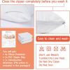 imageBedecor King Pillow Protector with Zipper 2 Pack Waterproof Pillow Covers Encasement Smooth Dust Proof with Breathable Holes Allow Air to Circulate4 Packs Queen