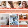 imageBedecor King Pillow Protector with Zipper 2 Pack Waterproof Pillow Covers Encasement Smooth Dust Proof with Breathable Holes Allow Air to Circulate8 Packs Standard