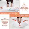 imageBedecor King Pillow Protector with Zipper 2 Pack Waterproof Pillow Covers Encasement Smooth Dust Proof with Breathable Holes Allow Air to CirculateQueen21x31 Set of 2