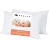 imageBedecor King Pillow Protector with Zipper 2 Pack Waterproof Pillow Covers Encasement Smooth Dust Proof with Breathable Holes Allow Air to CirculateQueen21x31 Set of 2