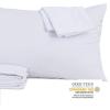 imageBedecor King Pillow Protector with Zipper 2 Pack Waterproof Pillow Covers Encasement Smooth Dust Proof with Breathable Holes Allow Air to CirculateStandard21x27 Set of 4