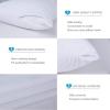 imageBedecor King Pillow Protector with Zipper 2 Pack Waterproof Pillow Covers Encasement Smooth Dust Proof with Breathable Holes Allow Air to CirculateStandard21x27 Set of 4