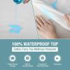 imageBedecor Mattress CoverTop Protection Accidents Protector Smooth Breathable FabricFitted Sheet Style18quot Deep PocketCal KingCotton