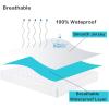 imageBedecor Mattress CoverTop Protection Accidents Protector Smooth Breathable FabricFitted Sheet Style18quot Deep PocketCal KingPolyester