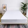 imageBedecor Queen Fitted Sheet Snug Fit Stay in Place1 Bottom Sheet Only Soft Elastic Microfiber Durable Standard Pocket Fit up to 13 inch Mattress PerfectlyLight GrayWhite