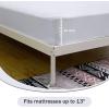 imageBedecor Queen Fitted Sheet Snug Fit Stay in Place1 Bottom Sheet Only Soft Elastic Microfiber Durable Standard Pocket Fit up to 13 inch Mattress PerfectlyLight GrayWhite