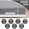 imageBedecor Queen Fitted Sheet Snug Fit Stay in Place1 Bottom Sheet Only Soft Elastic Microfiber Durable Standard Pocket Fit up to 13 inch Mattress PerfectlyLight GrayGray