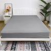 imageBedecor Queen Fitted Sheet Snug Fit Stay in Place1 Bottom Sheet Only Soft Elastic Microfiber Durable Standard Pocket Fit up to 13 inch Mattress PerfectlyLight GrayGray