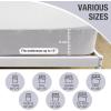 imageBedecor Queen Fitted Sheet Snug Fit Stay in Place1 Bottom Sheet Only Soft Elastic Microfiber Durable Standard Pocket Fit up to 13 inch Mattress PerfectlyLight GrayLight Gray