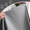 imageBedecor Queen Fitted Sheet Snug Fit Stay in Place1 Bottom Sheet Only Soft Elastic Microfiber Durable Standard Pocket Fit up to 13 inch Mattress PerfectlyLight GrayGray