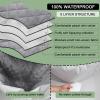 imageBedecor Waterproof Sofa Slipcovers for 3 Cushion Couch 66quot Seat Width Reversible Quilted Couch Cover Washable Furniture Protector with Durable Elastic Straps for Dogs Cat Pets GrayLight GraySofa66