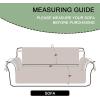 imageBedecor Waterproof Sofa Slipcovers for 3 Cushion Couch 66quot Seat Width Reversible Quilted Couch Cover Washable Furniture Protector with Durable Elastic Straps for Dogs Cat Pets GrayLight GraySofa66