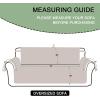 imageBedecor Waterproof Sofa Slipcovers for 3 Cushion Couch 66quot Seat Width Reversible Quilted Couch Cover Washable Furniture Protector with Durable Elastic Straps for Dogs Cat Pets GrayLight GrayOversized Sofa78