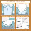 imageBedecor Zippered King Mattress Protector Cover for 14quot15quot Depth MattressFully Encased Liquid Proof Urine Pee Protection Breathable Smooth Incontinence Pet Baby Potty TrainingQueen