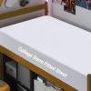imageBedecor Cal King Fitted Sheet Snug Fit Stay in Place1 Bottom Sheet Only Soft Elastic Microfiber Durable Standard Pocket Fit up to 13 inch Mattress PerfectlyGrayWhite