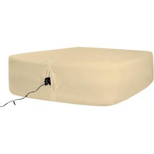 imageBedecor Air Bed Sheets for Mattress Cover Removable Bed and Elastic Band Super Soft and Breathable ampamp Deep up to 21quot Beige KingBeige