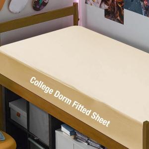 imageBedecor Cal King Fitted Sheet Snug Fit Stay in Place1 Bottom Sheet Only Soft Elastic Microfiber Durable Standard Pocket Fit up to 13 inch Mattress PerfectlyGrayBeige