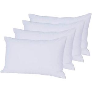 imageBedecor King Pillow Protector with Zipper 2 Pack Waterproof Pillow Covers Encasement Smooth Dust Proof with Breathable Holes Allow Air to CirculateStandard21x27 Set of 4