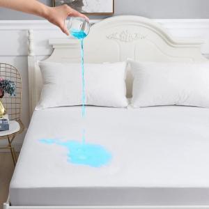 imageBedecor Mattress CoverTop Protection Accidents Protector Smooth Breathable FabricFitted Sheet Style18quot Deep PocketCal KingPolyester