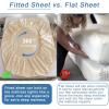 imageBedecor Beige Queen Fitted Sheet Only Deep Pocket for 1821 inch Thick Mattress That Stay Tight Extra Deep Bottom Sheet Soft for Pillow Top Mattress Air Mattress