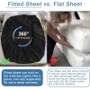imageBedecor Black Twin XL Fitted Sheet Only Deep Pocket for 1821 inch Thick Mattress That Stay Tight Extra Deep Bottom Sheet Soft for Pillow Top Mattress Air Mattress