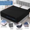 imageBedecor Black Twin XL Fitted Sheet Only Deep Pocket for 1821 inch Thick Mattress That Stay Tight Extra Deep Bottom Sheet Soft for Pillow Top Mattress Air Mattress