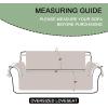 imageBedecor Waterproof Oversized Loveseat Couch Cover for 2 Cushion Couch Reversible Quilted 54quot Seat Width Sofa Slipcover Furniture Protector with Durable Elastic Straps for Dogs Pets GrayLight Gray