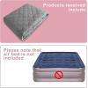 imageBedecor Cal King Air Mattress Pad Cover Waterproof Mattress Topper Quilted Air Bed Mattress Protector Absorbent Breathable ampamp Noiseless Mattress Pad Air Mattress Fitted Sheets Gray Deep 18quot