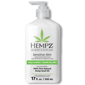 imageHempz Sensitive Skin Herbal Body Moisturizer with Oatmeal Shea Butter for Women and Men225 oz PremiumSoothing Body Lotion with Hemp Cocoa Mango Seed for Dry Skin Skin Care Products17 Fl Oz Pack of 1