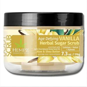 imageHEMPZ Age Defying Sugar Body Scrub  Vanilla ampamp Musk  All Natural Anti Aging Exfoliating Shea Butter Sugar and Salt  For Women Men and Teens  73 fl ozVanilla  Musk