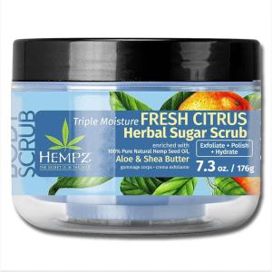 imageHEMPZ Age Defying Sugar Body Scrub  Vanilla ampamp Musk  All Natural Anti Aging Exfoliating Shea Butter Sugar and Salt  For Women Men and Teens  73 fl ozGrapefruit  Peach