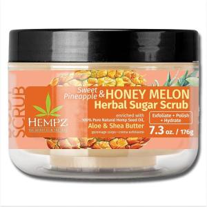 imageHEMPZ Age Defying Sugar Body Scrub  Vanilla ampamp Musk  All Natural Anti Aging Exfoliating Shea Butter Sugar and Salt  For Women Men and Teens  73 fl ozPineapple  Honey Melon