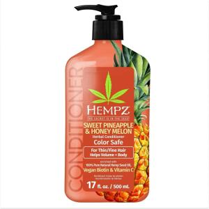 imageHempz Biotin Conditioner  Triple Moisture Fresh Citrus  Peach ampamp Grapefruit  For Growth ampamp Strengthening of Dry Damaged and Color Treated Hair Hydrating Softening Moisturizing  17 Fl OZPineapple Melon 17 Oz