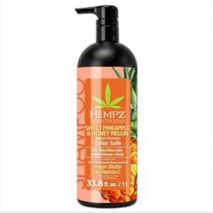 imageHempz Biotin Hair Shampoo  Triple Moisture Fresh Citrus  Peach ampamp Grapefruit  For Growth ampamp Strengthening of Dry Damaged and Color Treated Hair Hydrating Softening Moisturizing 338 Fl OZPineapple Melon
