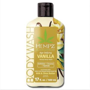 imageHempz Body Wash Age Defying  Vanilla ampamp Musk  Hydrating for Sensitive Skin Scented Exfoliating with Shea Butter Pure Hemp Seed Oil and Algae for Sensitive Skin  17 fl oz