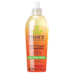 imageHempz Hydrating Bath and Body Oil for Women Sweet Pineapple ampamp Honey Melon  Conditioning Body Moisturizer with Natural Hemp Seed Oil  Premium Body Oils 676 fl oz