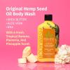 imageHempz Original Floral Banana Sugar Body Scrub 73 Oz ampamp Body Wash 17 Oz  Natural AntiAging Exfoliating Shea Butter Sugar ampamp Salt Scrub Plus Exfoliating Body Wash  For Women Men ampamp Teens