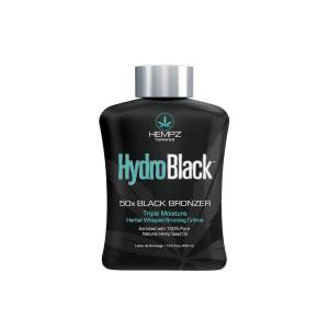 imageHEMPZ Hydroblack 50X Black Bronzer  Herbal Moisturizing Self Tanning Lotion for Tanning Beds Beach Sun 135 Fl OZ