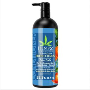 imageHempz Biotin Conditioner  Triple Moisture Fresh Citrus  Peach ampamp Grapefruit  For Growth ampamp Strengthening of Dry Damaged and Color Treated Hair Hydrating Softening Moisturizing  338 Fl OZPeach Grapefruit 338 Oz