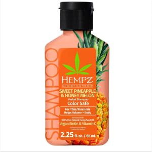 imageHempz Biotin Hair Shampoo  Triple Moisture Peach ampamp Grapefruit  For Growth ampamp Strengthening of Dry Damaged Hair  Travel Size 225 Fl OZPineapple Melon