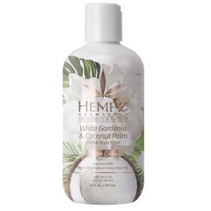 imageHEMPZ Moisturizing Body Wash  White Gardenia ampamp Coconut Palm  Hydrating for Sensitive Skin Scented Exfoliating with Shea Butter Pure Hemp Seed Oil  8 fl ozCoconut