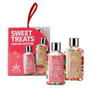 imageHempz Mini Crushed Peppermint Sugar Herbal Body Lotion Moisturizer for men and women Holiday Gifts 225 ozCrushed Peppermint Sugar and Toasted Vanilla Caramel